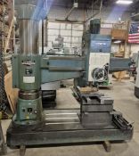 5' x 14" Supermax #HRD-1600H Radial Arm Drill