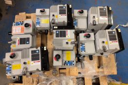 Lot of (5) Allen Bradley #284E-FVD2P3Z-10-RRG-SBG-DB1-EMI & (1) #281E-F12Z-10A-RRG Armor Start Units