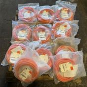 Lot of (11) Allen-Bradley #2090-CSBM1DE-14AF10 Kinetix Cable