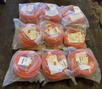 Lot of (9) Allen-Bradley #2090-CSBM1DE-14AF25 Kinetix Cable