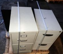 Lot of (4) File Cabinets