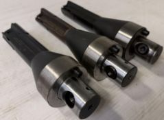 Lot of (2) Premier #3460-9501 and (1) Premier #3460-9704 Tool Holders