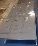 (6) Compartment Heavy Duty Locker Unit