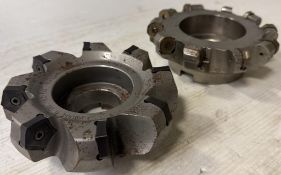 Lot of (1) Seco #FDM04-6.00"-B2.00"-PN17-08 and (1) Seco #R220.48-06.00-09-10S Face Mills