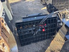 New IR Ranch Co Mini Stand-On Skidloader Mortar Mixer Attachment Type IRLMB