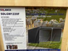 New SD Lanche Co 240 sq ft Metal Livestock Shed Model SDLGM1220F