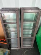 (8) New Dutchland Co Brown 35in x 10in Steel Building/Shed Windows Model 78119