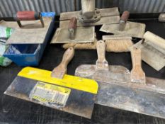 Assorted Concrete Finishing Hand Tools