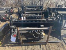 New GiYi Co Hydraulic Skidloader 72in 4/1 Bucket Model GY-KH72