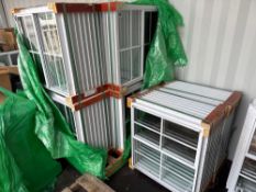 (8) New Dutchland Co White 24in x 27in Shed/Steel Building Windows Model 85372