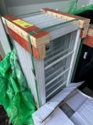 (8) New Dutchland Co White 29in x 10in Steel Building/Shed Windows Model 84432