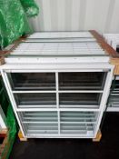 (8) New Dutchland Co White 24in x 27in Shed/Steel Building Windows Model 85372