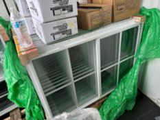 (8) New Dutchland Co White 24in x 36in Steel Building/Shed Windows Model 84956