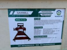 New Agrotk Co 32in Portable Saw Mill Model YC-32G