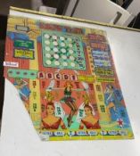 1957 Bally Showtime Bingo Pinball Backglass