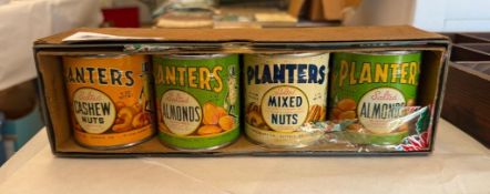 Set of vintage Planters canned nuts