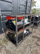 New Agrotk Co 46in Mini Excavator Flail Mower Attachment Model EXFLM115