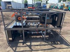 New AGT/Mower King Co Hydraulic Skidloader Trencher Attachment Model ECSSCT72