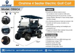 NEW OSGC4 Golf Cart - BLACK
