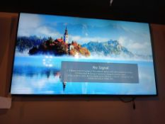 60" LG Flat Screen TV with Wall Mount. No Remote