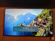60" LG Flat Scree TV with Wall Mount. No Remote