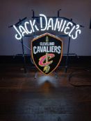 Neon Jack Daniels CLE Cavaliers Sign.