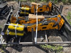 New GiYi Co Hydraulic Skidloader Pile Hammer Attachment Model D680