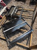 New GiYi Co 29in Mini Stand-On Skidloader Fork Set