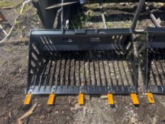 New GiYi Co 44in Mini Stand-On Skidloader Rock Bucket Model RB-44