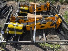 New GiYi Co Hydraulic Skidloader Pile Hammer Attachment Model D680