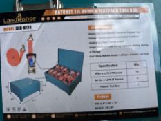 New LandHonor Co 24pc Ratchet Strap Set w/ Box Model LHR-RF24