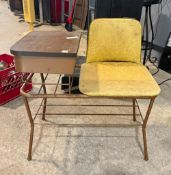 Mid-century modern Lu Van Inc. gossip bench