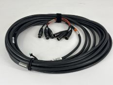 3PR HW XLR3 M-F TAILS 50ft SNAKE