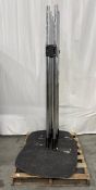 MONITOR STAND BASE WITH 2X 84in POLES