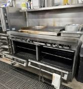 8-Burner Range, Griddle, Broiler with Backsplash