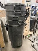 (5) Plastic Trash Cans