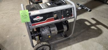 BRIGGS AND STRATTON 1650 ENGINE SERIES GENERATOR 5000 WATTS/6250 STARTING WATTS (BLDG 2 CAGE)
