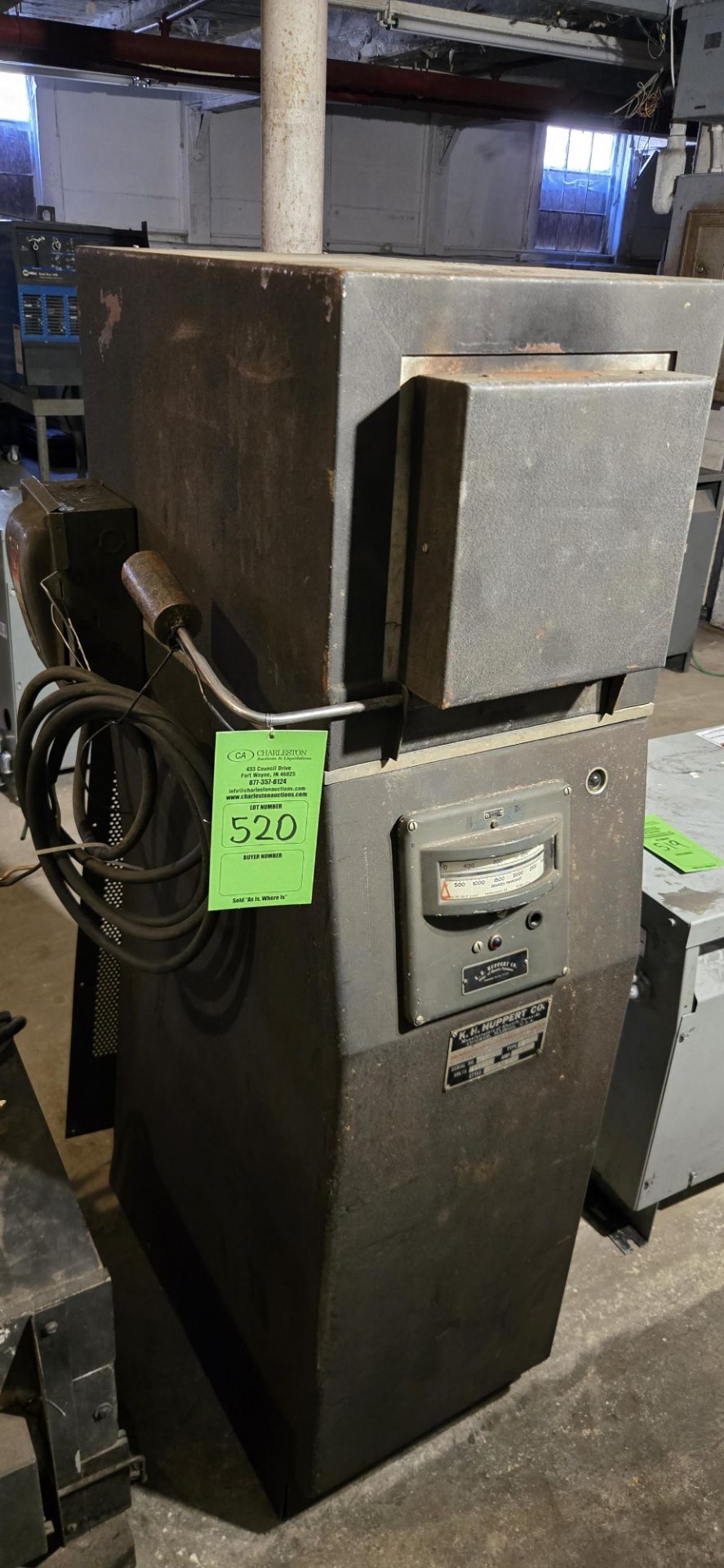 KH HUPPERT CO ELECTRIC FURNACE TYPE: ST STYLE: HI TEMP A SERIAL # 199; 220 V/4 KW AMPS (BLDG 2