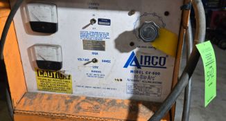 AIRCO FC-DIP ARC AIRCOMATIC WELDER MODEL # CV-600; 3 PH/60 HZ (BLDG 2 CAGE)