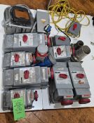 (4) LEVITON POWERSWITCH MECHANICAL INTERLOCK 60 A 480 VAC CAT # 360MI7W; (3) LEVITON POWERSWITCH