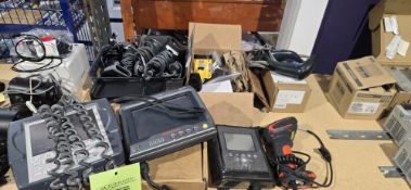 LOT OF MISC HONEYWELL FORKLIFT SCALE READOUTS AND VARIOUS BARCODE SCANNERS (BLDG 1 RM 4A)