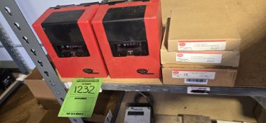 (2) FIREYE FLAME MONITORS; (2) FIEREYE ULTRA VIOLET FLAME AMPLIFIER MODULES; (1) FIREYE ULTRA VIOLET
