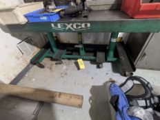 LEXCO HYDRAULIC LIFT TABLE MODEL # SHL-1F-18 (CONTENTS NOT INCLUDED)