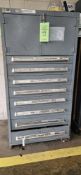 STANELY VIDMAR 8-DRAWER PARTS CABINET WITH CONTENTS: SPRING COIL MACHINE PARTS
