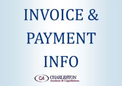 Invoices will be sent on Thursday, September 10th from invoices @ charlestonservices.com . Please be