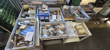 WAFIOS COILER PARTS: COILING PINS; BACK MIDDLE FRONT GUIDES; ROLLERS; PIN BLOCK ADJUST SCREWS; CAMS;
