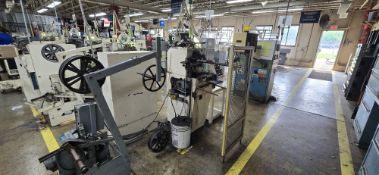 WAFIOS SPRING COILING MACHINE TYPE: FSI-I (RUNS BUT NOT FEEDING WIRE); ACCRA-WIRE ACCRA-BOTIC