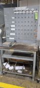 STEEL WORK TABLE WITH SPRING HAND JOINER
