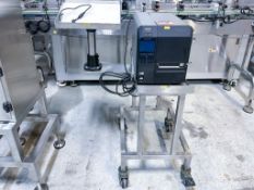 SATO CL4NX Industrial Thermal Transfer Barcode Printer with Stand