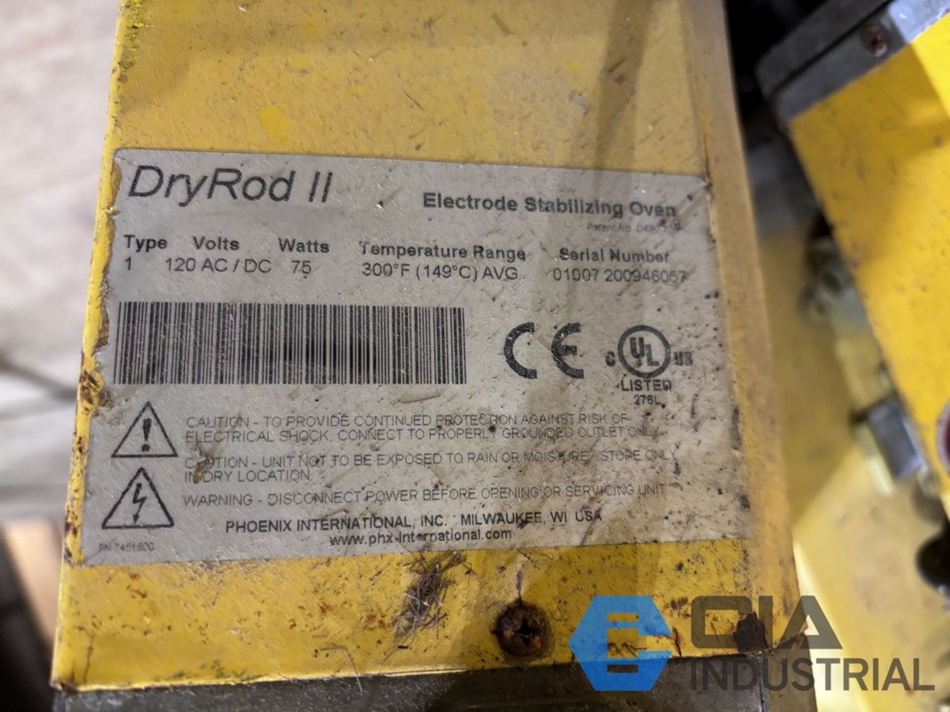 { Choice of lots: 639 (P) } DRYROD II ELECTRODE STABILIZING OVENS